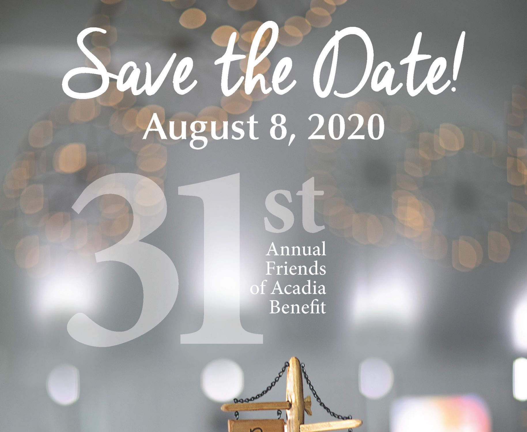 Save the Date for 31st Annual Benefit