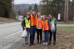 Participants during in the 2019 Friends of Acadia Roadside Cleanup.