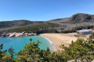 Great Head Trail over Sand Beach and Beehive