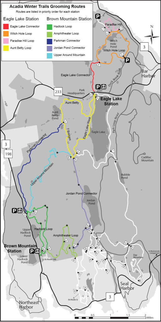 Acadia Winter Grooming Map