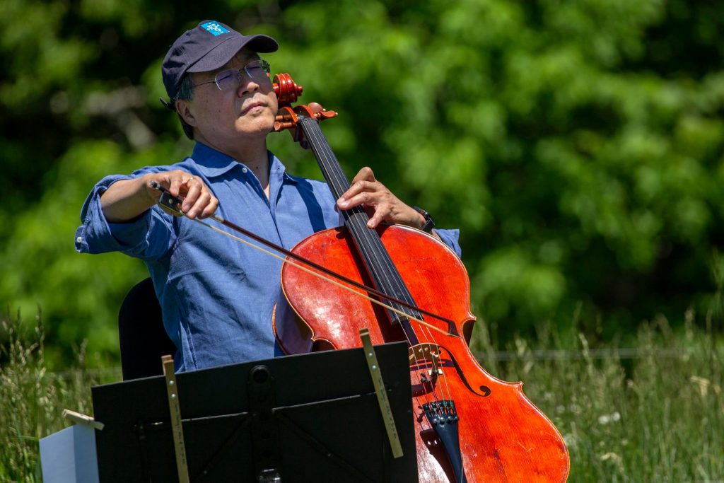 Cellist Yo-Yo Ma & the U.S. Secretary of the Interior Visit Acadia!